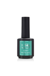EzFlow TruGel Charming Charley Gel Polish in a vibrant shade, perfect for long-lasting, shiny nail designs.