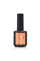 EzFlow TruGel Happy Happy Hour, a sparkling orange gel polish for vibrant, festive nails.
