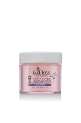 EzFlow HD Advanced Sculpting Powder Cover Pink acrylic powder for seamless nail sculpting with natural, flawless results.