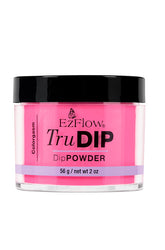 Front view of a 2 ounce glass jar containing EzFlow TruDIP Colorgasm printed with product details