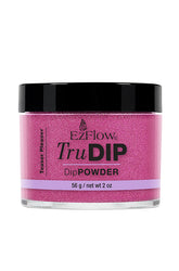 A front facing 2 ounce glass tub of EzFlow TruDIP Teaser Pleaser printed with product name & information
