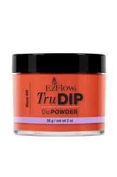 Forward facing glass container of EzFlow TruDIP Show Off showing its contents