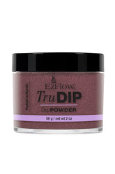 Front view of a 2 ounce clear glass container of EzFlow TruDIP Pulled a Syrah printed with product name & information