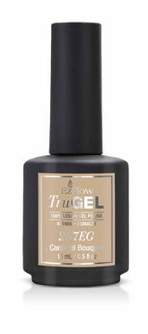 Front view of EzFlow TruGel shade Caramel Bouquet bottle