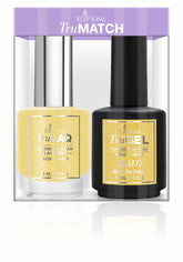 EzFlow TruMatch Bee Like Daisy, a sunny yellow gel polish paired with an extended wear lacquer.
