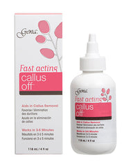 Preview of Gena Callus Off in 4-ounce size featuring its packaging  on the side with printed product information
