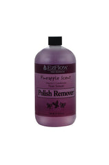 EzFlow Pineapple Scent Polish Remover in a large 946ml bottle, enriched with vitamin E to nourish nails.