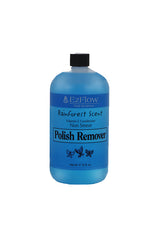 Large 946ml bottle of EzFlow Rainforest Scent Polish Remover with vitamin E to gently remove polish.
