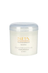 EzFlow SPA Elements Crystal Mineral Scrub, an exfoliating mineral scrub designed for manicures and pedicures.