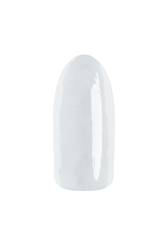 French White Nail Swatch - Glossy white nail polish swatch showcasing a smooth, clean finish.