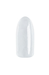 French White Nail Swatch - Glossy white nail polish swatch showcasing a smooth, clean finish.