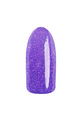 Live It Up purple glitter nail polish swatch with a glossy finish, perfect for adding a fun, sparkling touch to nails.