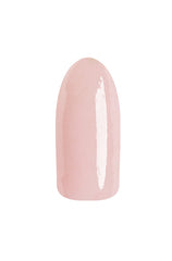 Light pinky EzFlow Color Duos Plus 1 swatch showing its final finish on an artificial nail