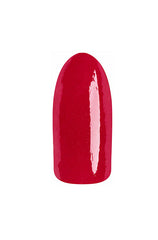 Burgundy creme' swatch sampled onto artificial nail previewing EzFlow TruDIP Workin' It nail powder dip