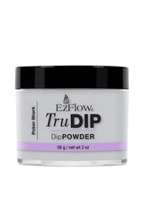 Front view of EzFlow TruDIP Poker Shark contained in a transparent 2 ounce glass jar