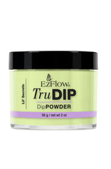 A capped 2 ounce bottle of EzFlow TruDIP Lil' Secrets printed with product name & details