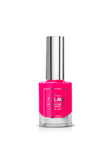 EZ Flow TruLaq Colorgasm Extended Wear Laquer in bright pink shade, ideal for a vibrant and long-lasting manicure.