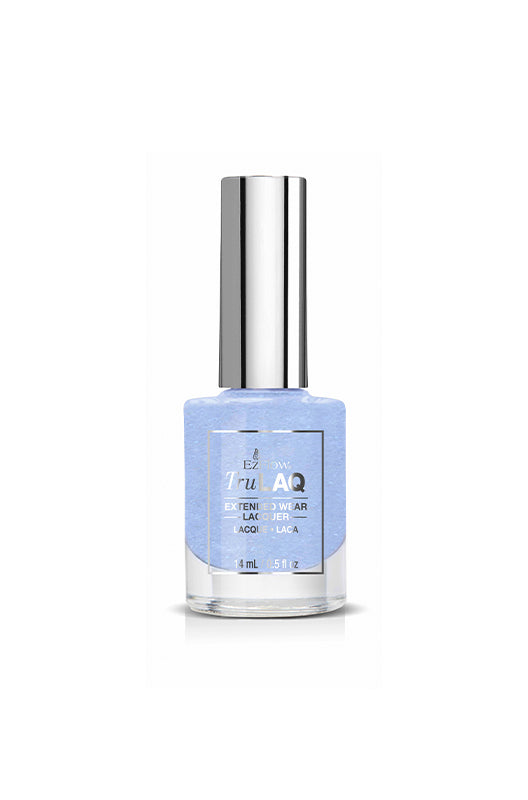 EZ Flow TruLAQ Free Fall light blue extended wear lacquer with a smooth, long-lasting finish for beautiful nails.
