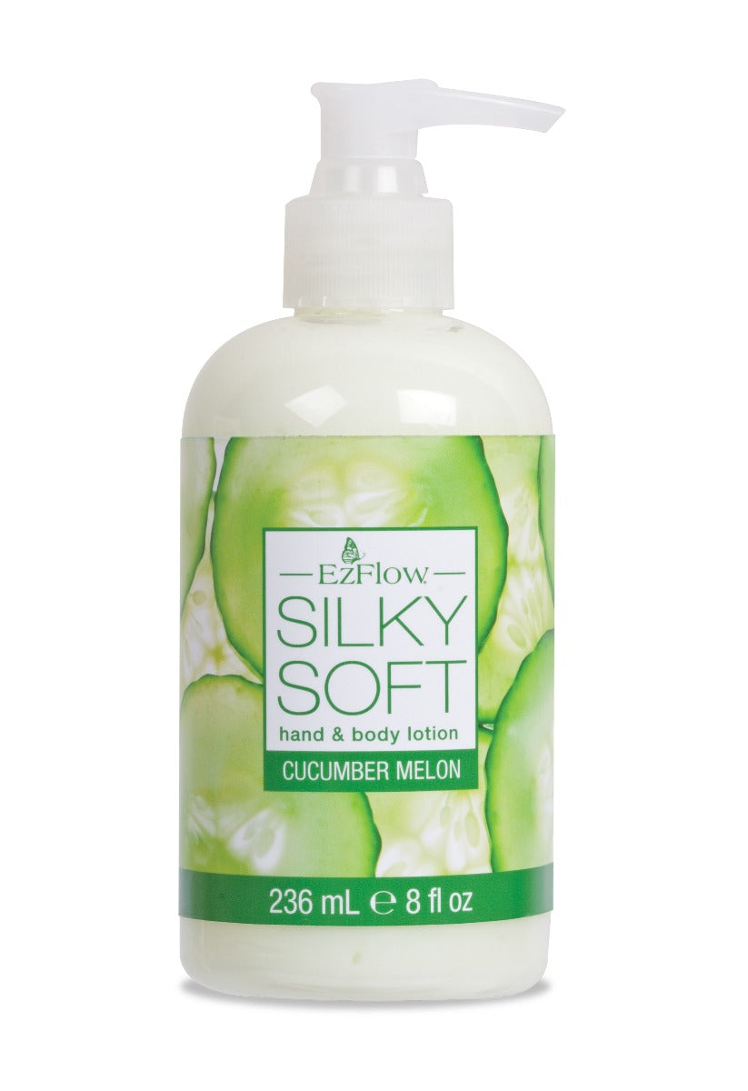 Silky Soft Cucumber Melon Hand & Body Lotion with a refreshing cucumber and melon fragrance in 8 oz.