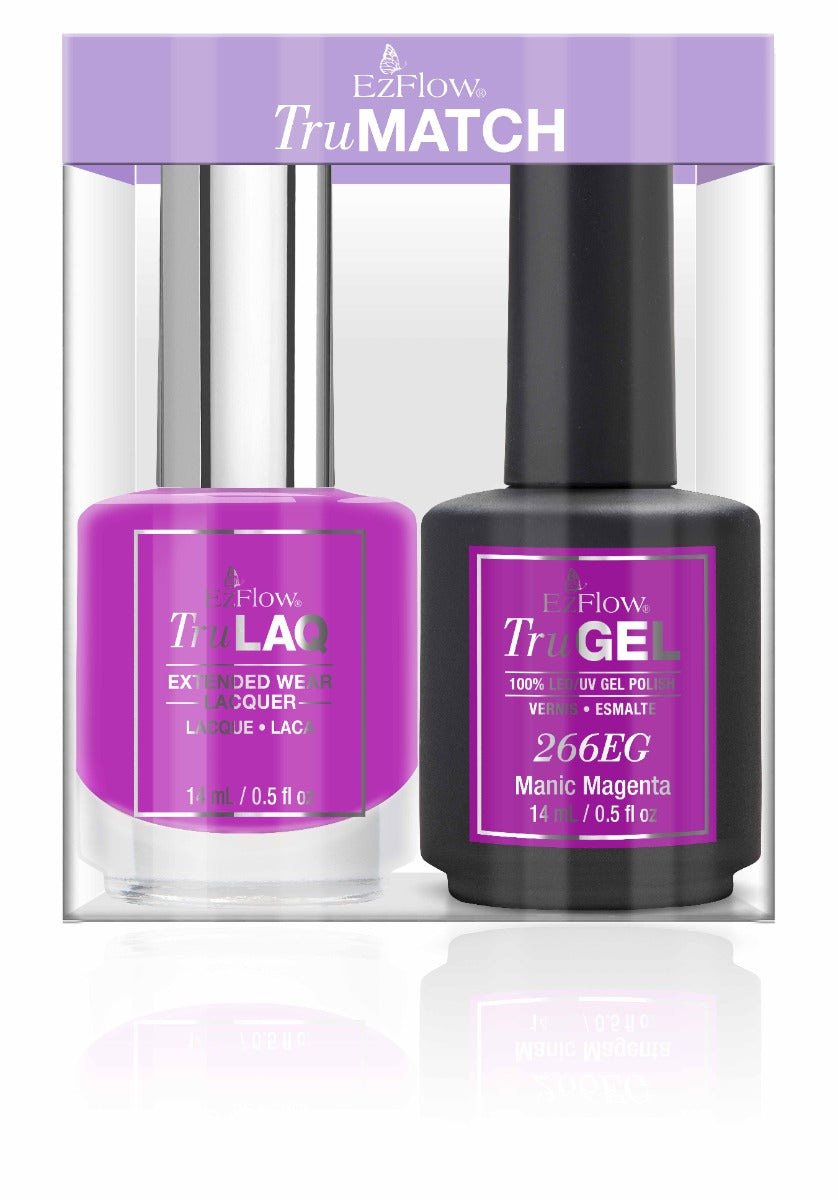 Front view of EzFlow TruMatch Manic Magenta bottles
