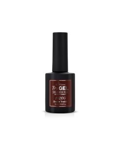 A 0.5 ounce  bottle filled with EzFlow TruGEL Double Trouble nail gel polish